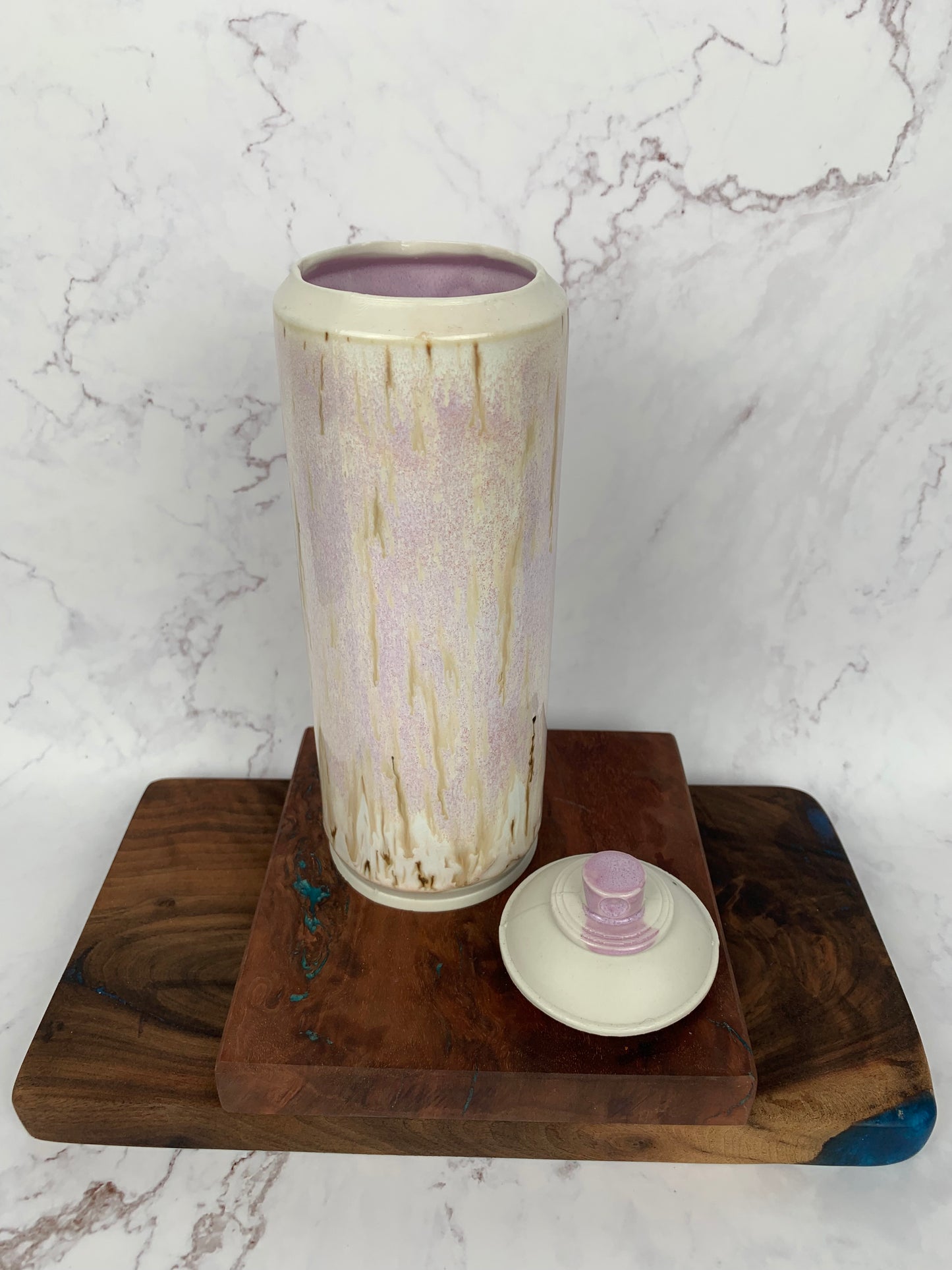 Pink spray can jar