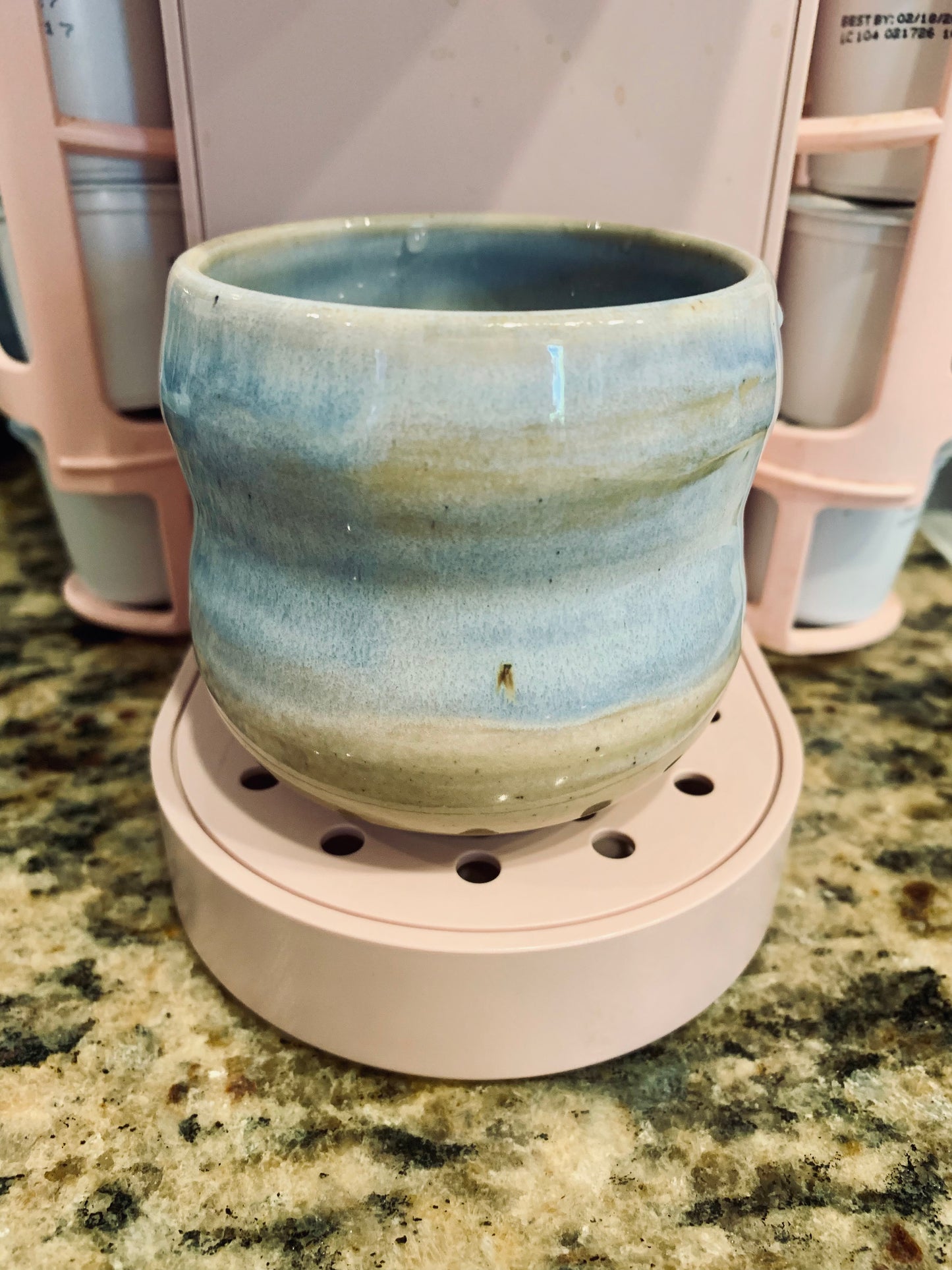 Blue bubble cup