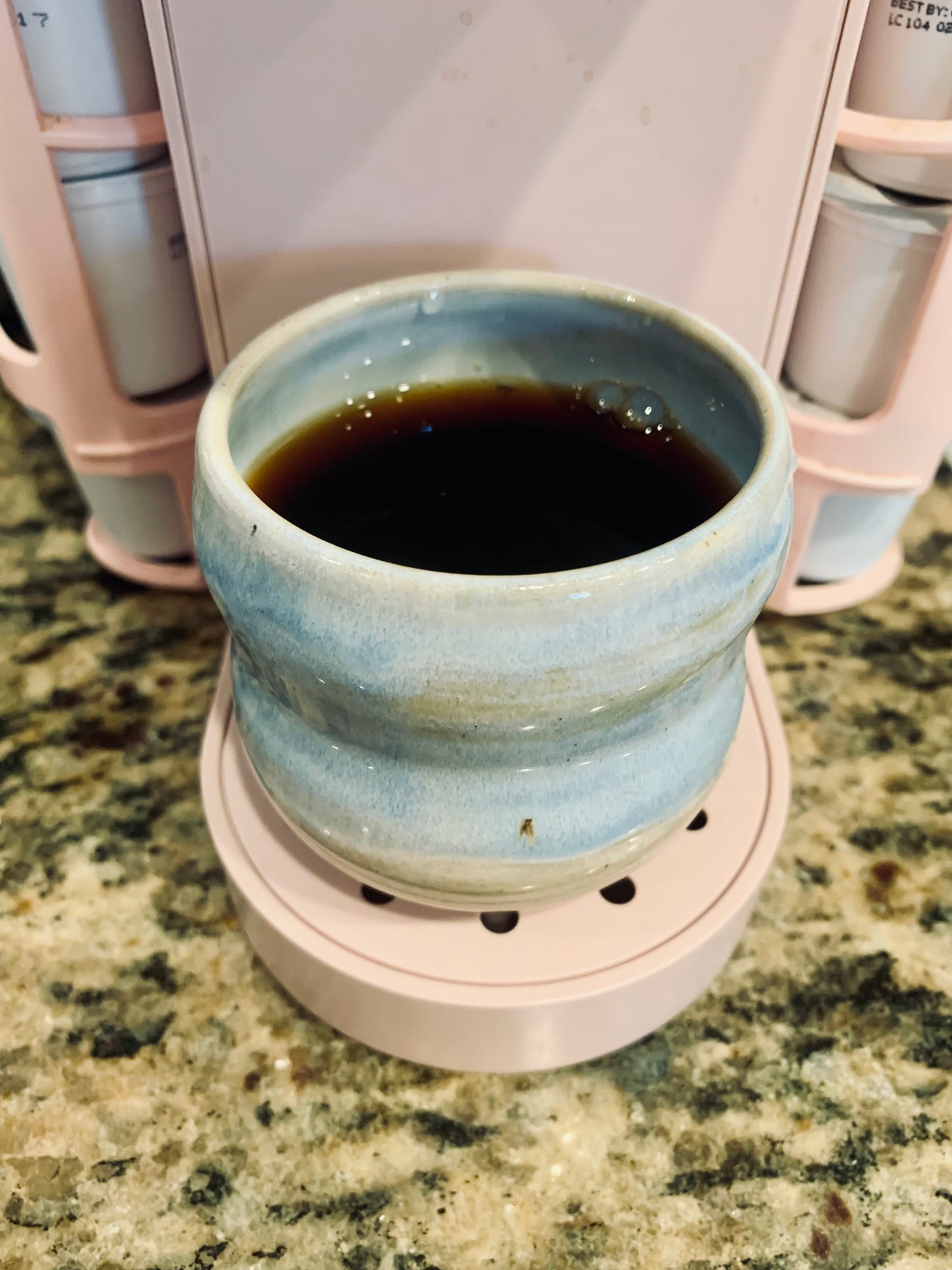 Blue bubble cup