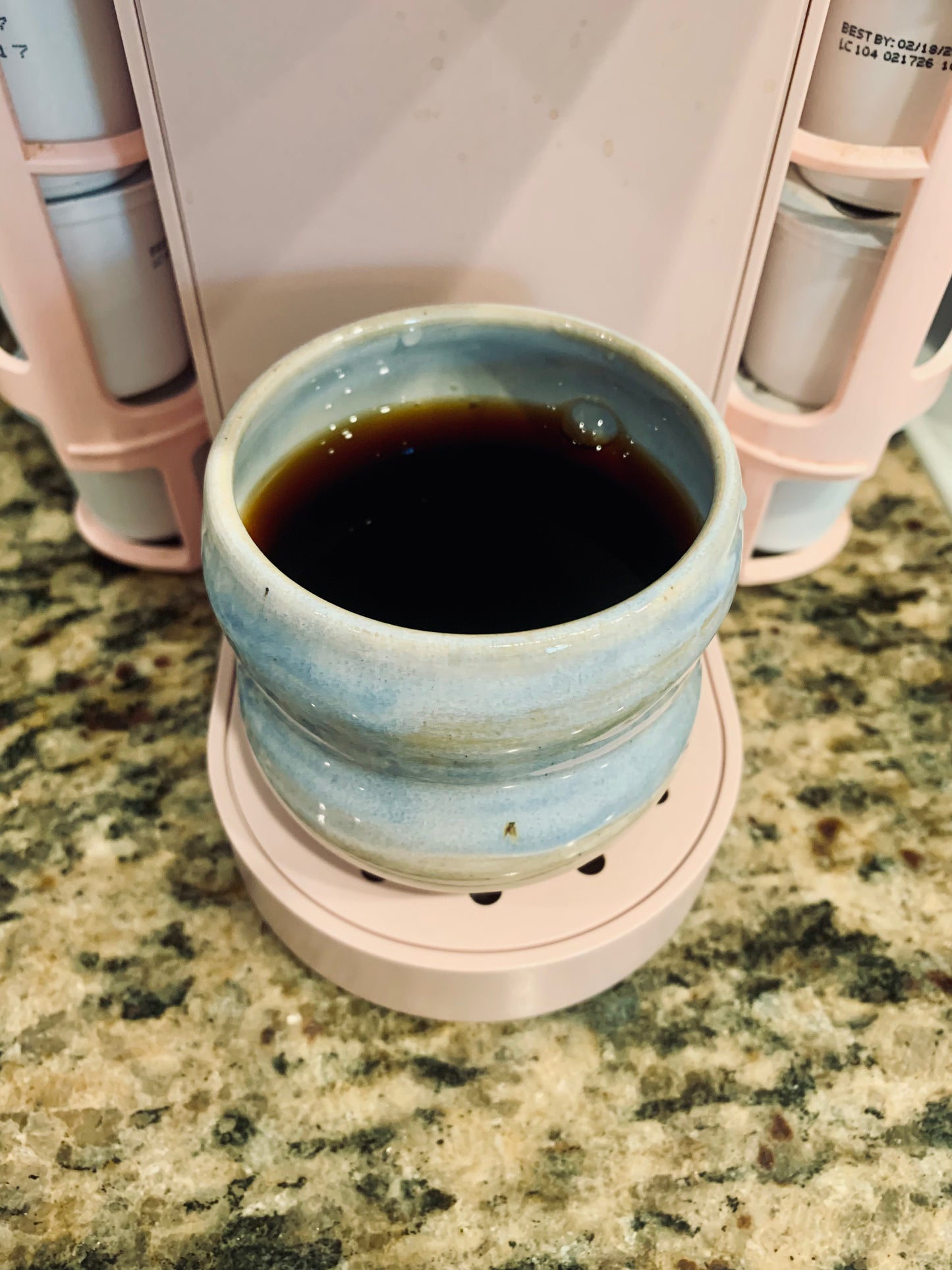 Blue bubble cup