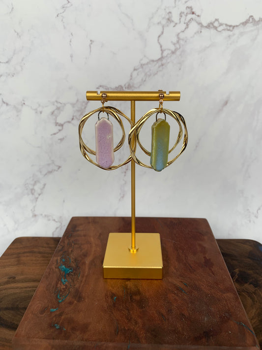 Good and Wicked witch portal dangle earrings